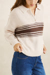 RHYTHM - Strata Knit Collared Jumper