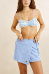 RHYTHM - Bayside Terry Towelling Wrap Mini Skirt