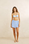 RHYTHM - Bayside Terry Towelling Wrap Mini Skirt