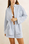 RHYTHM - Vista Stripe Oversized Shirt