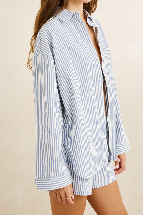 RHYTHM - Vista Stripe Oversized Shirt