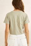 RHYTHM - Bayside Crop Crew Tee Palm