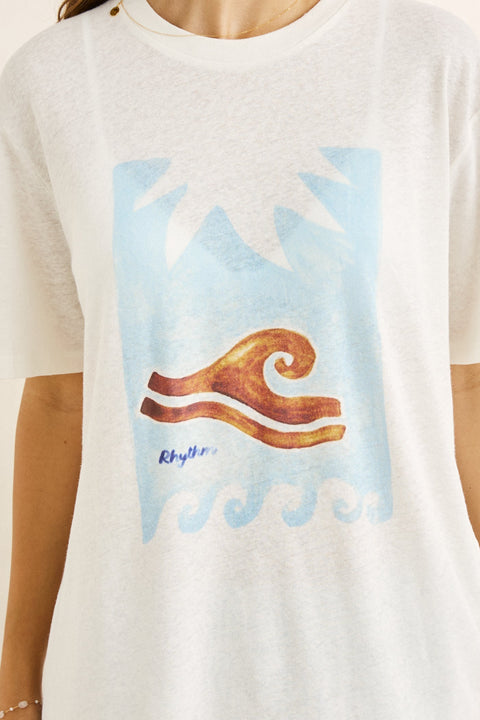 RHYTHM Ocean Wave Oversized T-Shirt