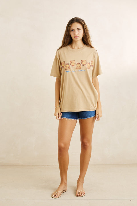 RHYTHM - Painted Sun Oversized T-Shirt