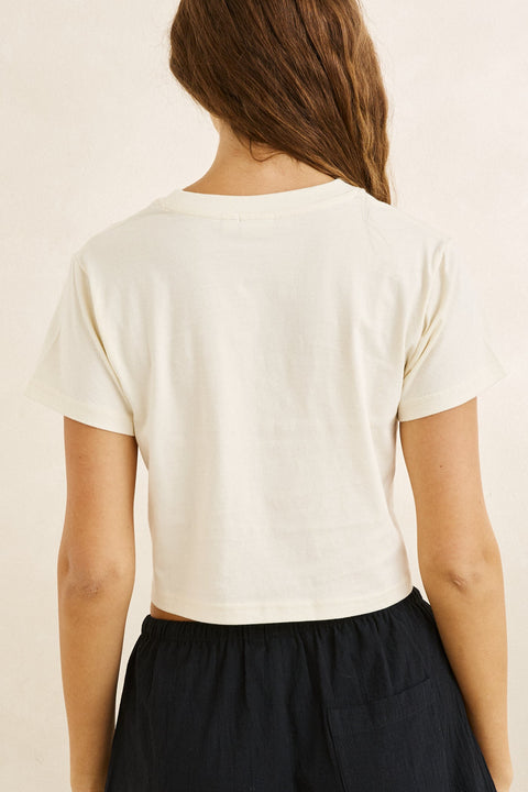 RHYTHM - Georgia Floral Crop Crew Tee