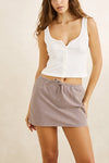 RHYTHM - London Check Bias Cut Mini Skirt