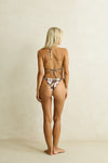 RHYTHM Koko Floral Tie Side Hi Cut Pant Chocolate