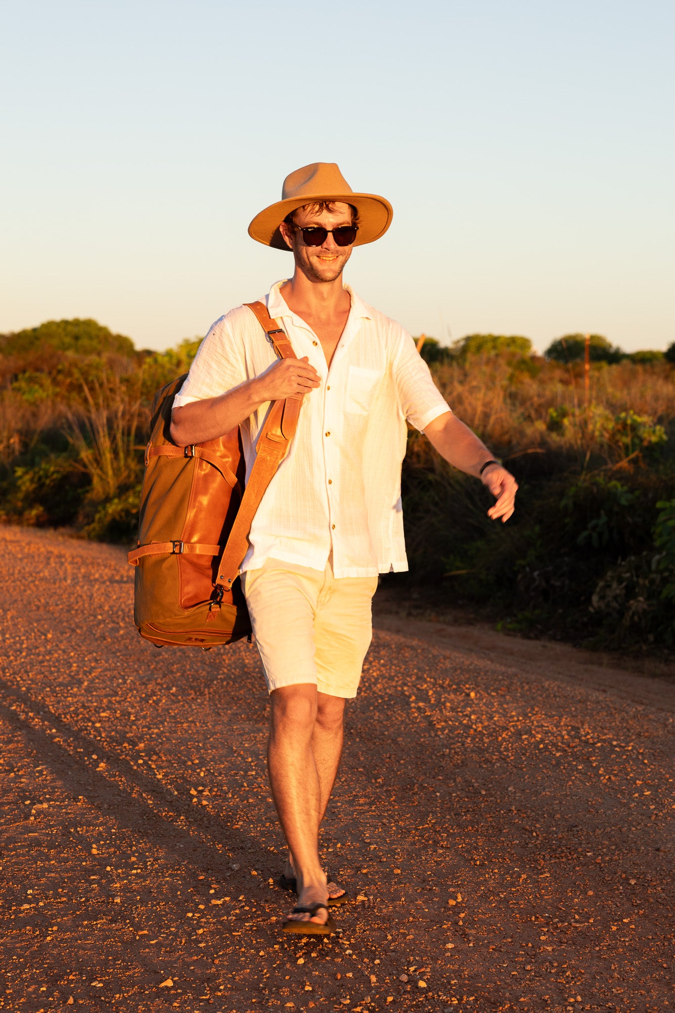 London Weekender Canvas Bag - Earth