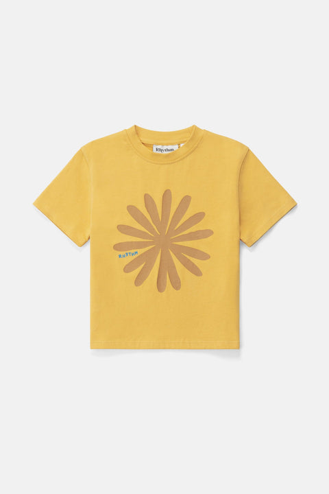 RHYTHM - Kids Sun Ra SS T-Shirt Sun Yellow