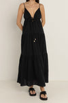 RHYTHM Jaci Maxi Dress Blk