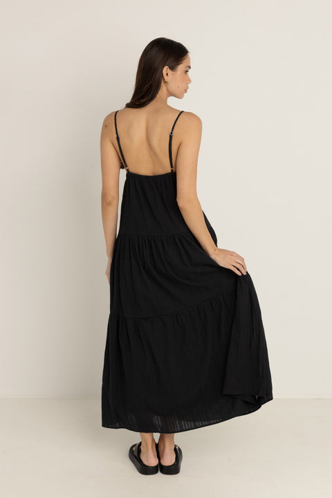 RHYTHM Jaci Maxi Dress Blk