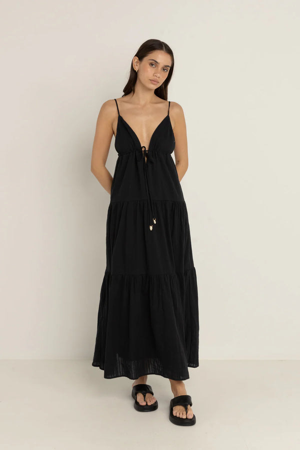 RHYTHM Jaci Maxi Dress Blk
