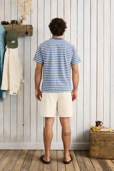 RHYTHM - Chasm Ss T-Shirt Multi Blue
