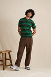 RHYTHM Langer Ss Polo Beer Bottle Green