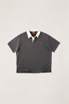RHYTHM Koa Ss Rugby Polo Charcoal