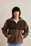 RHYTHM - Stables Half Zip Taupe