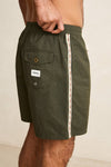 RHYTHM Woven Tape Beach Short Olive