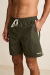 RHYTHM Woven Tape Beach Short Olive