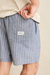 RHYTHM - Linen Pin Stripe Jam Indigo