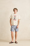 RHYTHM - Linen Pin Stripe Jam Indigo
