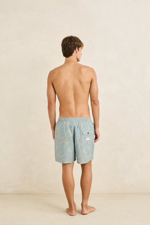 RHYTHM - Tally Paisley Beach Short Pacific