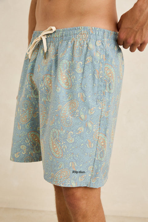 RHYTHM - Tally Paisley Beach Short Pacific