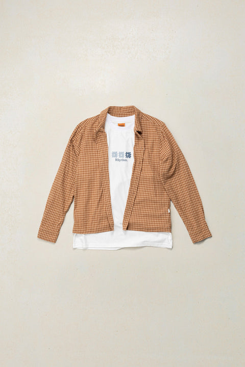 RHYTHM - High Beaming Vintage Ss T-Shirt Off White
