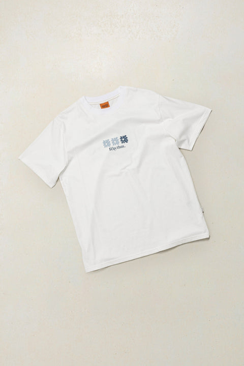 RHYTHM - High Beaming Vintage Ss T-Shirt Off White