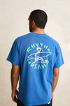 RHYTHM - Jaunt Vintage Ss T-Shirt Cobalt