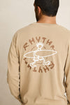 RHYTHM - Jaunt Vintage Ls T-Shirt Macadamia
