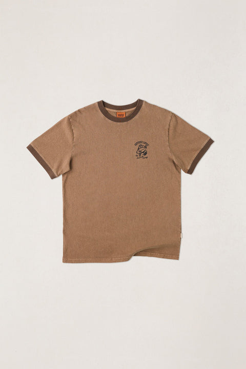 RHYTHM Peace Sun Ringer Vintage Ss T-Shirt Oak