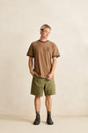 RHYTHM Peace Sun Ringer Vintage Ss T-Shirt Oak
