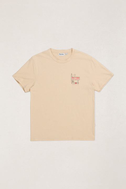 RHYTHM - Bike Wanderer Ss T-Shirt Sand