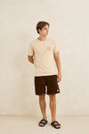 RHYTHM - Bike Wanderer Ss T-Shirt Sand