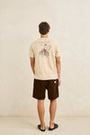RHYTHM - Bike Wanderer Ss T-Shirt Sand