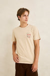 RHYTHM - Bike Wanderer Ss T-Shirt Sand