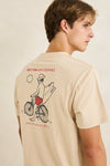 RHYTHM - Bike Wanderer Ss T-Shirt Sand