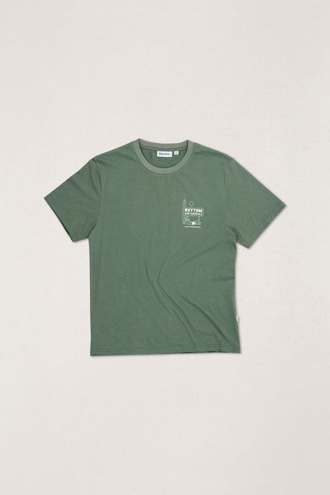 RHYTHM Bike Wanderer Ss T-Shirt Seaweed
