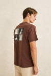 RHYTHM - Tune In Vintage Ss T-Shirt Chocolate