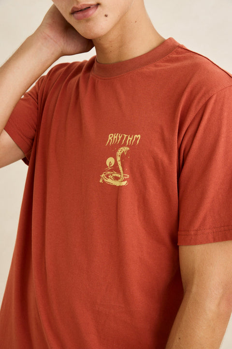 RHYTHM Desert Daze Ss T-Shirt Rust