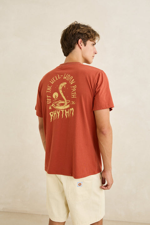 RHYTHM Desert Daze Ss T-Shirt Rust