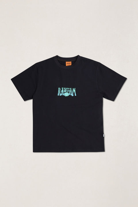 RHYTHM - Fresh Stamp Vintage Ss T-Shirt Vintage Black
