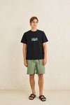 RHYTHM - Fresh Stamp Vintage Ss T-Shirt Vintage Black
