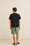 RHYTHM - Fresh Stamp Vintage Ss T-Shirt Vintage Black