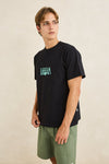 RHYTHM - Fresh Stamp Vintage Ss T-Shirt Vintage Black