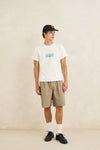 RHYTHM - Fresh Stamp Band Ss T-Shirt Vintage White
