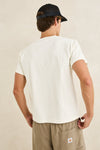 RHYTHM - Fresh Stamp Band Ss T-Shirt Vintage White