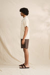 RHYTHM Pes Double Pleated Short Chocolate