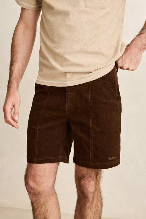 RYHTHM Haight Cord Short Chocolate