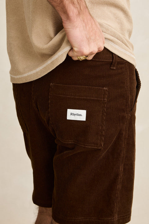 RYHTHM Haight Cord Short Chocolate
